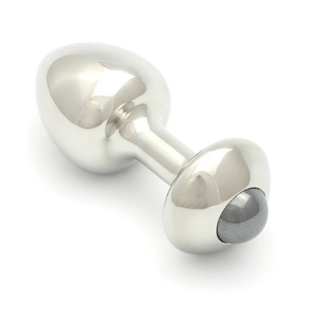 ROSEBUDS GEMME PLUG ANAL ACERO 43 X 25MM HEMATITE