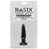 BASIX MINI PLUG ANAL DE GELATINA 9 CM NEGRO