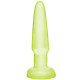 BASIX MINI PLUG ANAL DE GELATINA 9 CM LUMINISCENTE