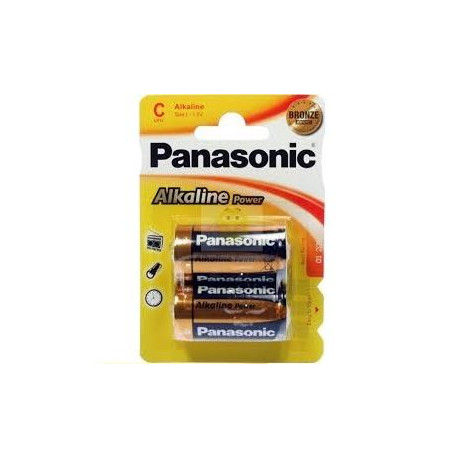 PANASONIC BRONZE PILA ALKALINA C LR14 BLISTER2