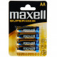 MAXELL PILA SUPER ALKALINE AA LR6 BLISTER4