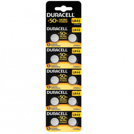 DURACELL PILA BOTON ALCALINA LR44 15V BLISTER10