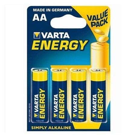 VARTA ENERGY PILA ALCALINA AA LR6 BLISTER4