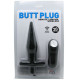BAILE BUTT PLUG ANAL CON VIBRACION NEGRO