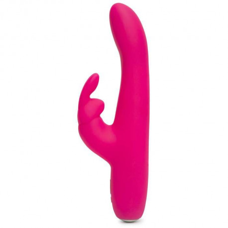 HAPPY RABBIT VIBRADOR CURVADO FINO ROSA