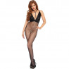 LEG AVENUE BODYSTOCKING EN CUERPO DE RED Y CUELLO HALTER TALLA UNICA