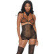 LEG AVENUE BODYSTOCKING DE ENCAJES TU