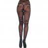 LEG AVENUE MEDIAS ALTAS BORDADO FLORAL TALLA UNICA